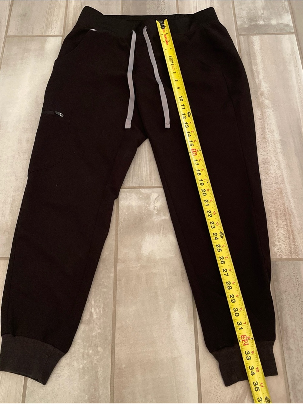 Figs Black PO 1772 Zamora Jogger Scrub Pants Bottoms Women’s SP/Small Petite - Picture 4 of 6